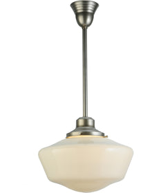 16" Revival Schoolhouse W/Traditional Globe Pendant