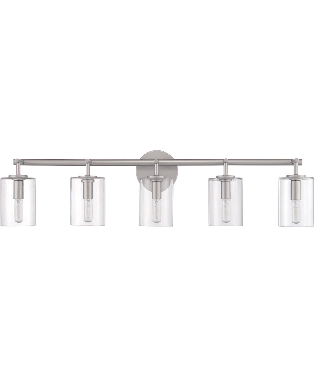 Hailie 5-Light Vanity Satin Nickel