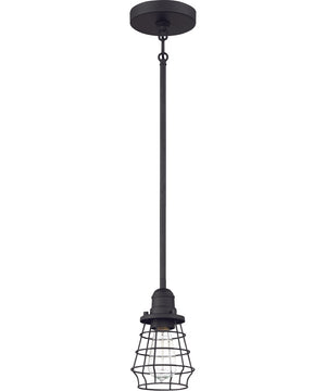 Thatcher 1-Light Mini Pendant Flat Black