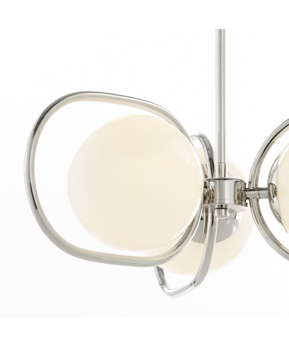 Belmont 3-light Chandelier Polished Nickel