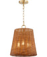 3-light Pendant Aged Brass