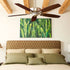 52"W Breeze Ceiling Fan Satin Nickel
