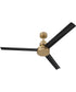 Mondo 54" Ceiling Fan (Blades Included) Satin Brass/Flat Black