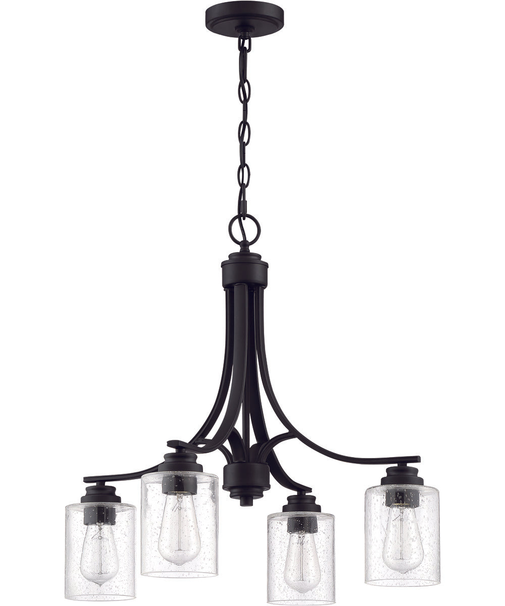 Bolden 4-Light Chandelier Flat Black