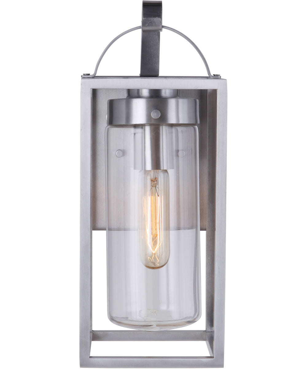 Neo 1-Light Outdoor Wall Lantern Satin Aluminum