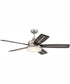 54" Drew 1-Light Ceiling Fan Brushed Polished Nickel