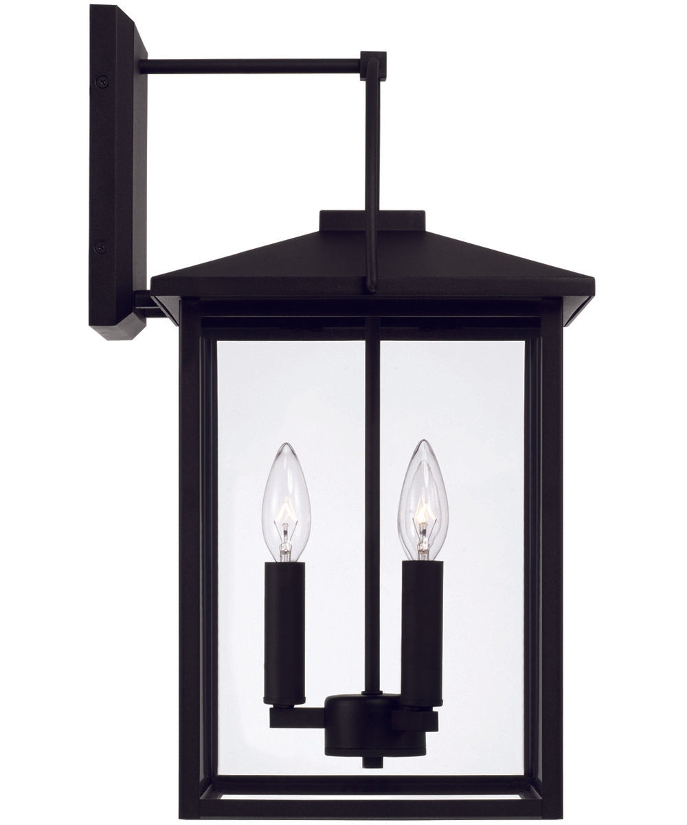 Bryson 3-Light Outdoor Wall-Lantern Rain or Shine - Black