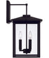 Bryson 3-Light Outdoor Wall-Lantern Rain or Shine - Black