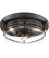 Outpost 3-light Flush Mount Palladian Bronze