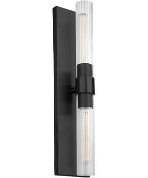 Sheridan 2-light Wall Mount Light Fixture Matte Black