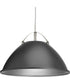 Tre 1-Light Metal Shade Coastal Pendant Light Graphite