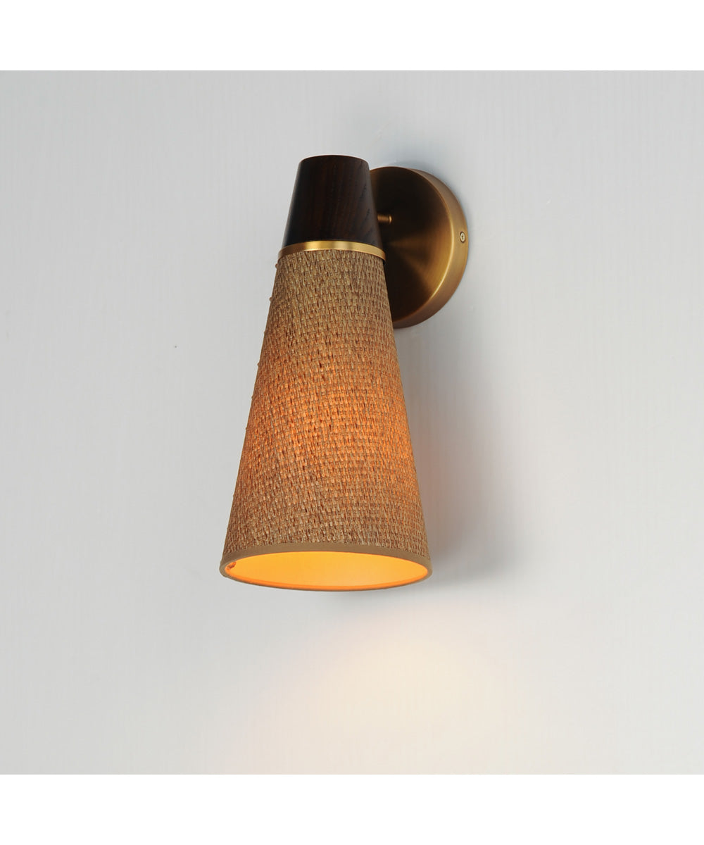 Sumatra 1-Light Sconce Natural Aged Brass