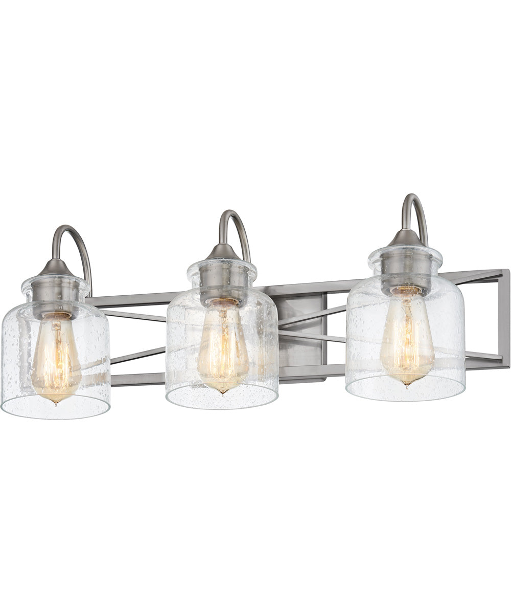Bartley Large 3-light Bath Light Brushed Nickel