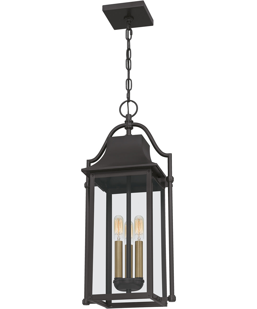 Manning Large 3-light Outdoor Pendant Light  Coastal Armour Aluminum Western Bronze