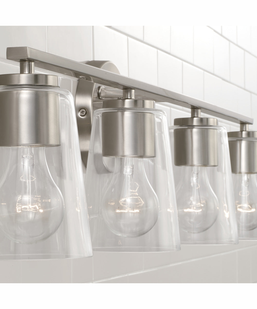 Portman 4-Light Vanity Brushed Nickel