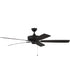 Super Pro 60" Fan Ceiling Fan (Blades Included) Espresso