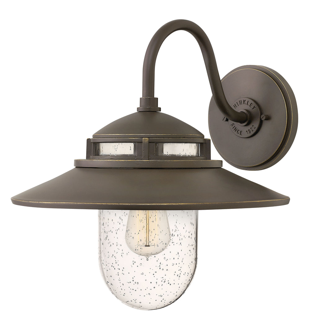15"H Atwell 1-Light Medium Outdoor Wall Light in Oil Rubbed Bronze