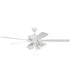 Super Pro 104 Clear 4 Light Kit 4-Light A - series Ceiling Fan (Blades Included) White