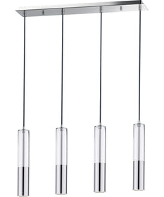 Torch LED 4-Light Linear Pendant Polished Chrome