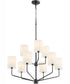 Harmony 9-light Chandelier Matte Black