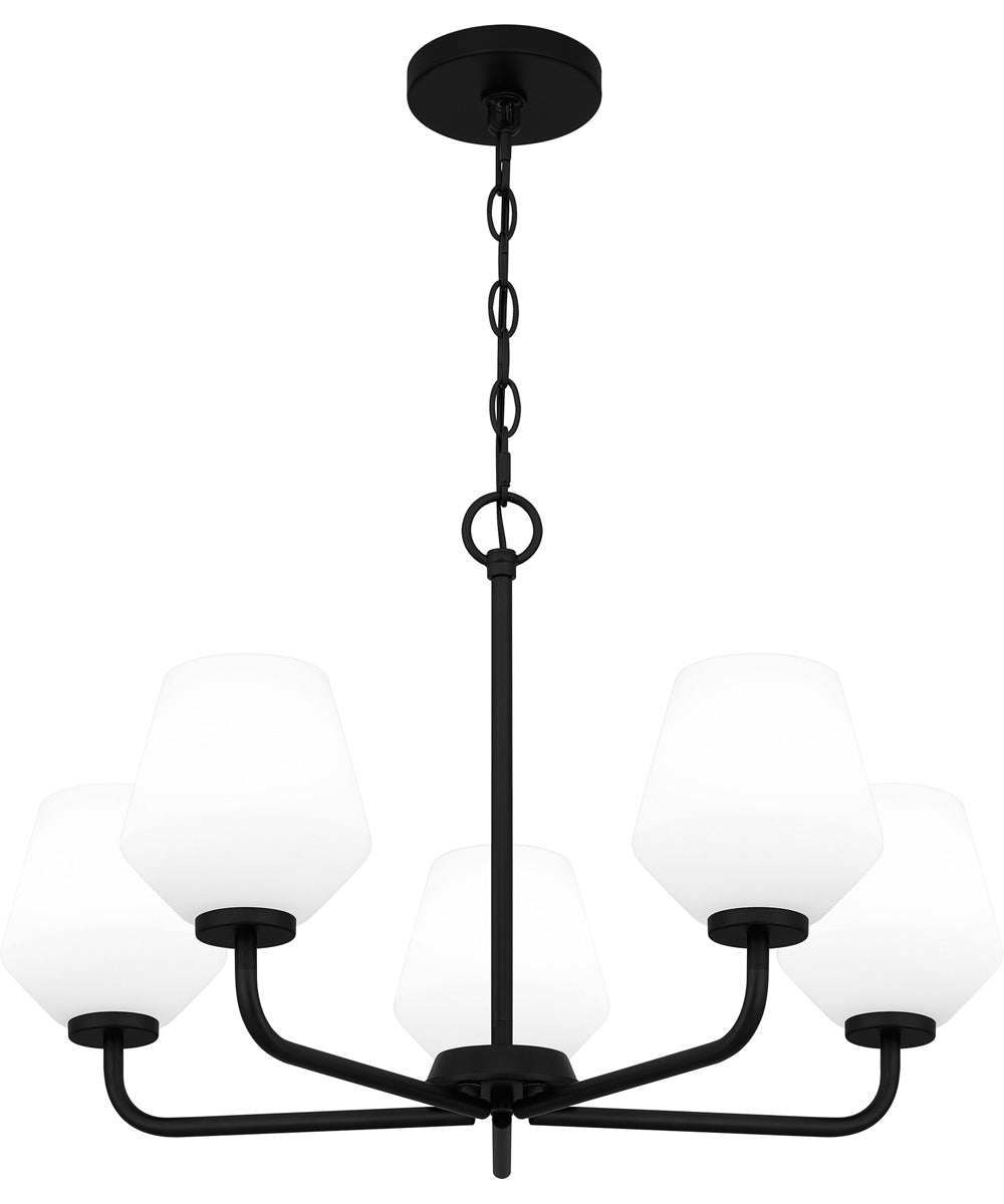 Nielson 5-light Chandelier Matte Black