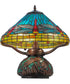 17"H Tiffany Dragonfly w/Tiffany Mosaic Base Table Lamp