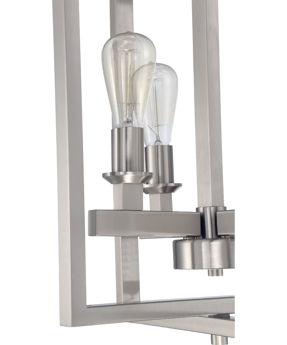 Chicago 4-Light Foyer Brushed Polished Nickel