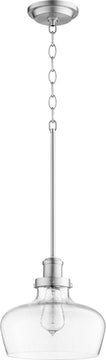 10"W 1-light Pendant Satin Nickel
