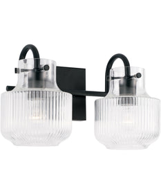 Nyla 2-Light Vanity Matte Black