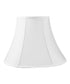 12"W x 9"H  SLIP UNO FITTER White Shantung Bell Lampshade