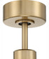 60" Sonnet 1-Light Ceiling Fan Satin Brass
