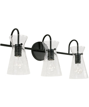 Mila 3-Light Vanity Matte Black