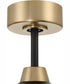 60" Envy 1-Light Indoor/Outdoor Ceiling Fan Flat Black/Satin Brass