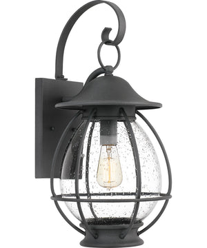 Boston Large 1-light Outdoor Wall Light Mottled Black