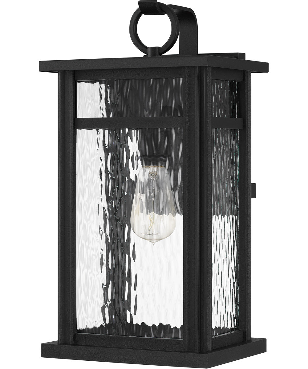 Moira Large 1-light Outdoor Wall Light  Coastal Armour Steel Earth Black