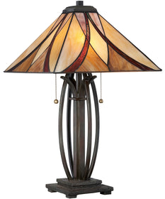 Asheville Small 2-light Table Lamp Valiant Bronze