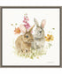 Framed Hop on Spring II by Lisa Audit Canvas Wall Art Print (22  W x 22  H), Sylvie Greywash Frame