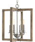 Turnbury 4-Light Coastal Chandelier Light Galvanized Finish