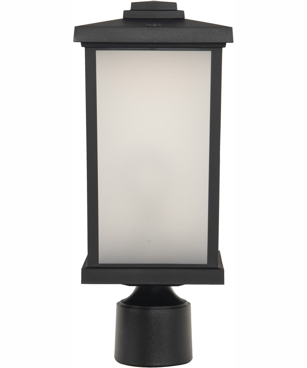 Resilience Lanterns 1-Light Outdoor Post Mount Matte Black