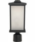 Resilience Lanterns 1-Light Outdoor Post Mount Matte Black