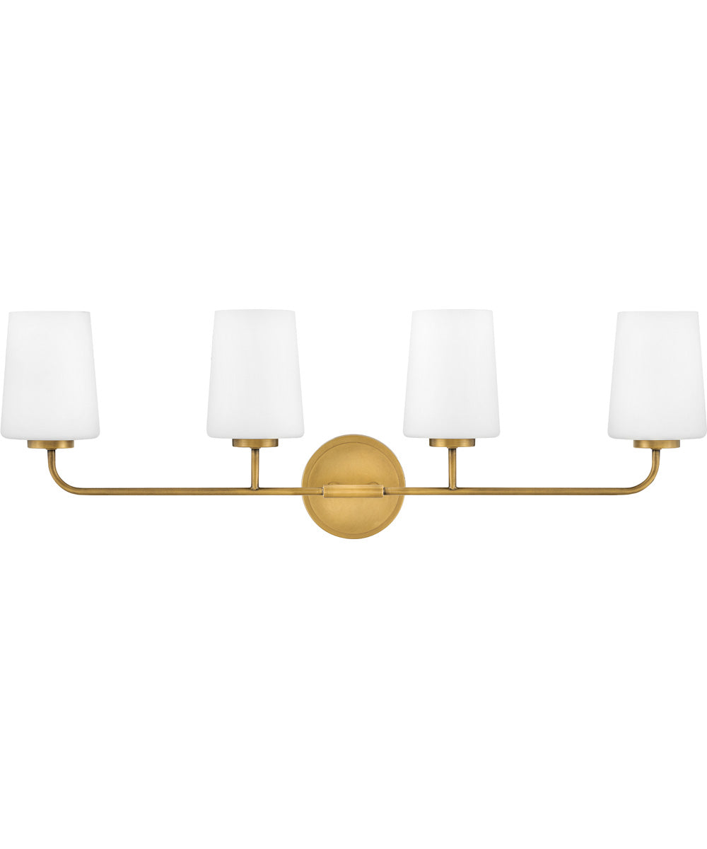 Kline 4-Light Vanity in Heritage Brass