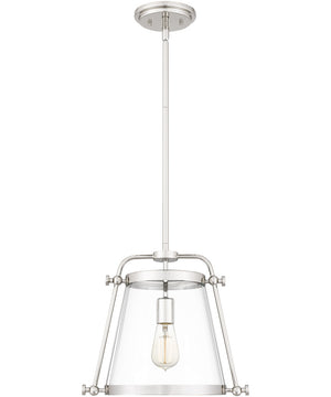 Cardiff Small 1-light Mini Pendant Polished Nickel
