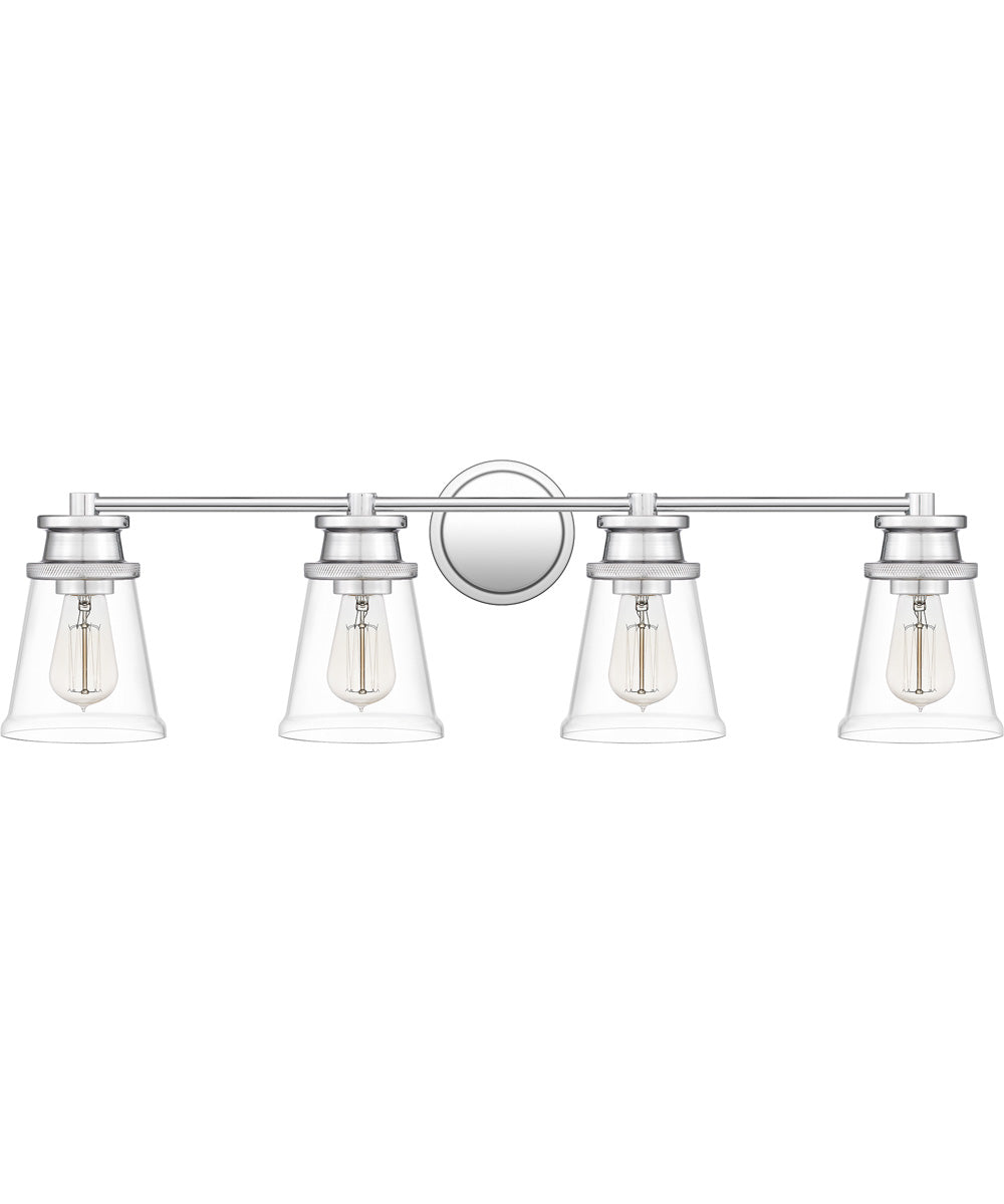 Haverfield Extra Large 4-light Bath Light Polished Chrome