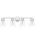 Haverfield Extra Large 4-light Bath Light Polished Chrome