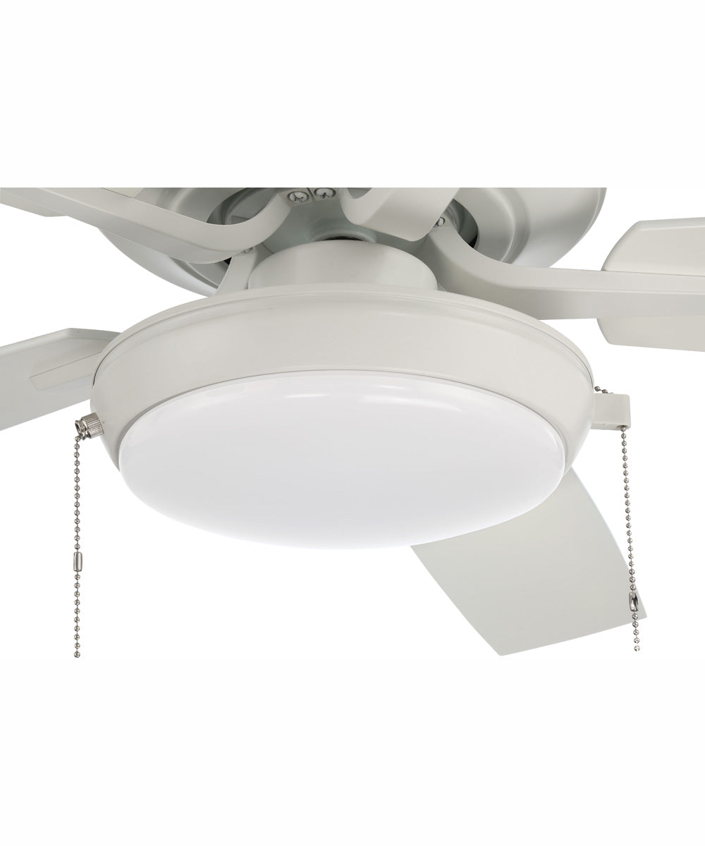 52" Outdoor Pro Plus 119 Pan Light Kit 1-Light Indoor/Outdoor Ceiling Fan White