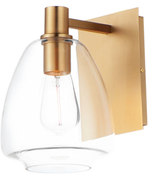 Babylon 1-Light Wall Sconce Satin Brass