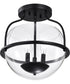Amado 3-Light Close-to-Ceiling Matte Black