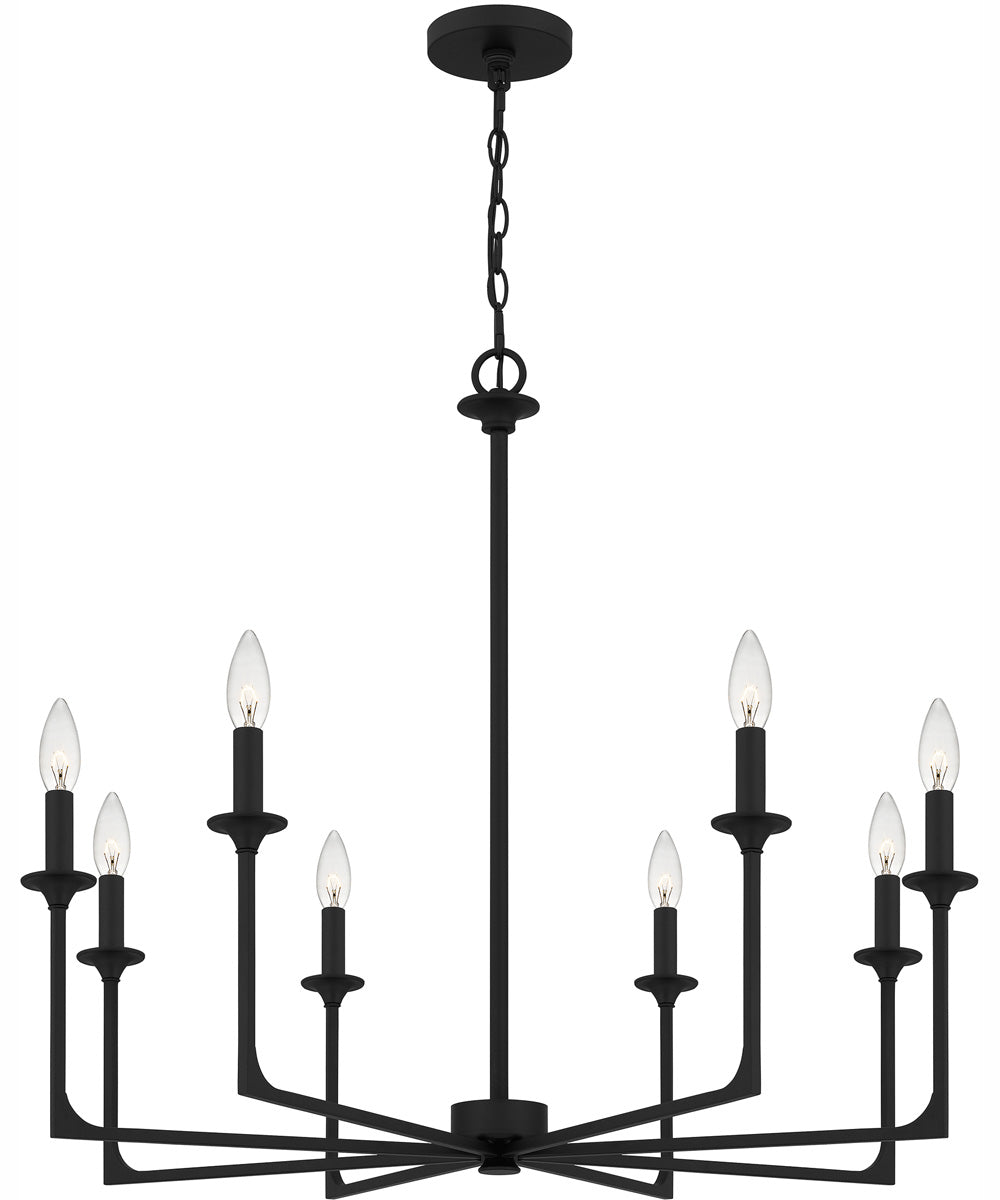 Prescott 8-light Chandelier Matte Black