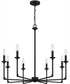Prescott 8-light Chandelier Matte Black