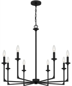 Prescott 8-light Chandelier Matte Black